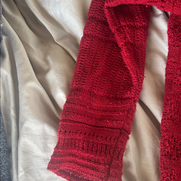 Style & Co. Women's Red Cardigan Sweater - Picture 4 of 16